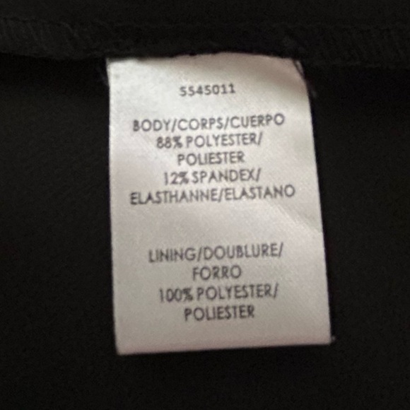 Kay Unger 8 Davina Walk Thru Jumpsuit Black Evening Stretch Crepe Skirt - Picture 11 of 13